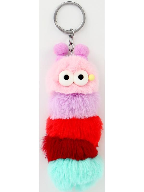 Мягкая игрушка «Гусеница» на брелоке, 12 см, цвет МИКС