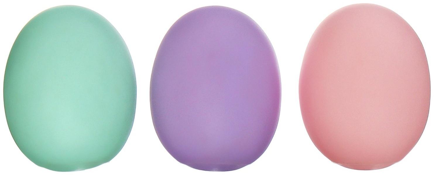 Набор игрушек для ванны «Яички», 6 см, нежные цвета, 3 шт, с пищалкой, Крошка Я