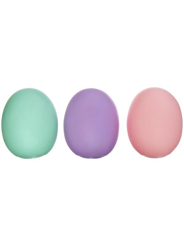 Набор игрушек для ванны «Яички», 6 см, нежные цвета, 3 шт, с пищалкой, Крошка Я