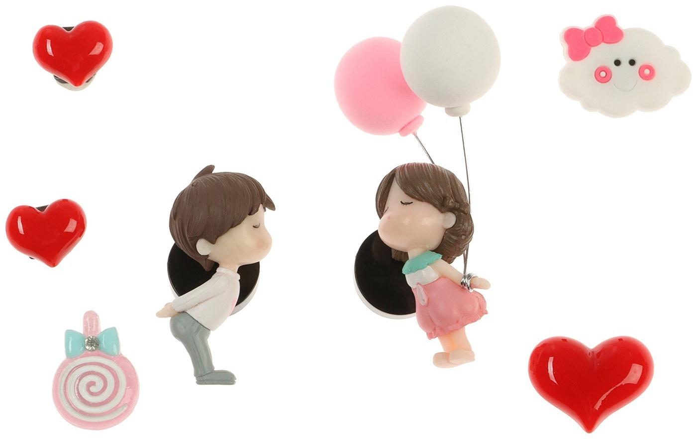 Игрушка в дефлектора авто, влюбленная парочка, к6