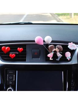 Игрушка в дефлектора авто, влюбленная парочка, к6