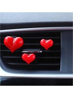 Игрушка в дефлектор авто, Сердечки, к7