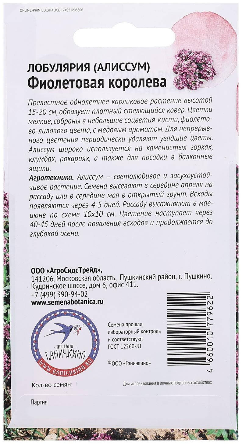 Семена цветов Алиссум (лобулярия) 