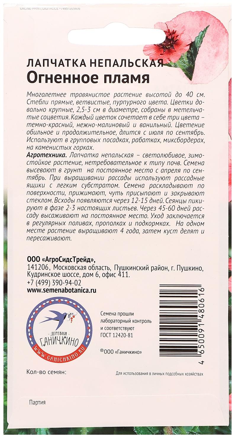 Семена цветов Лапчатка 