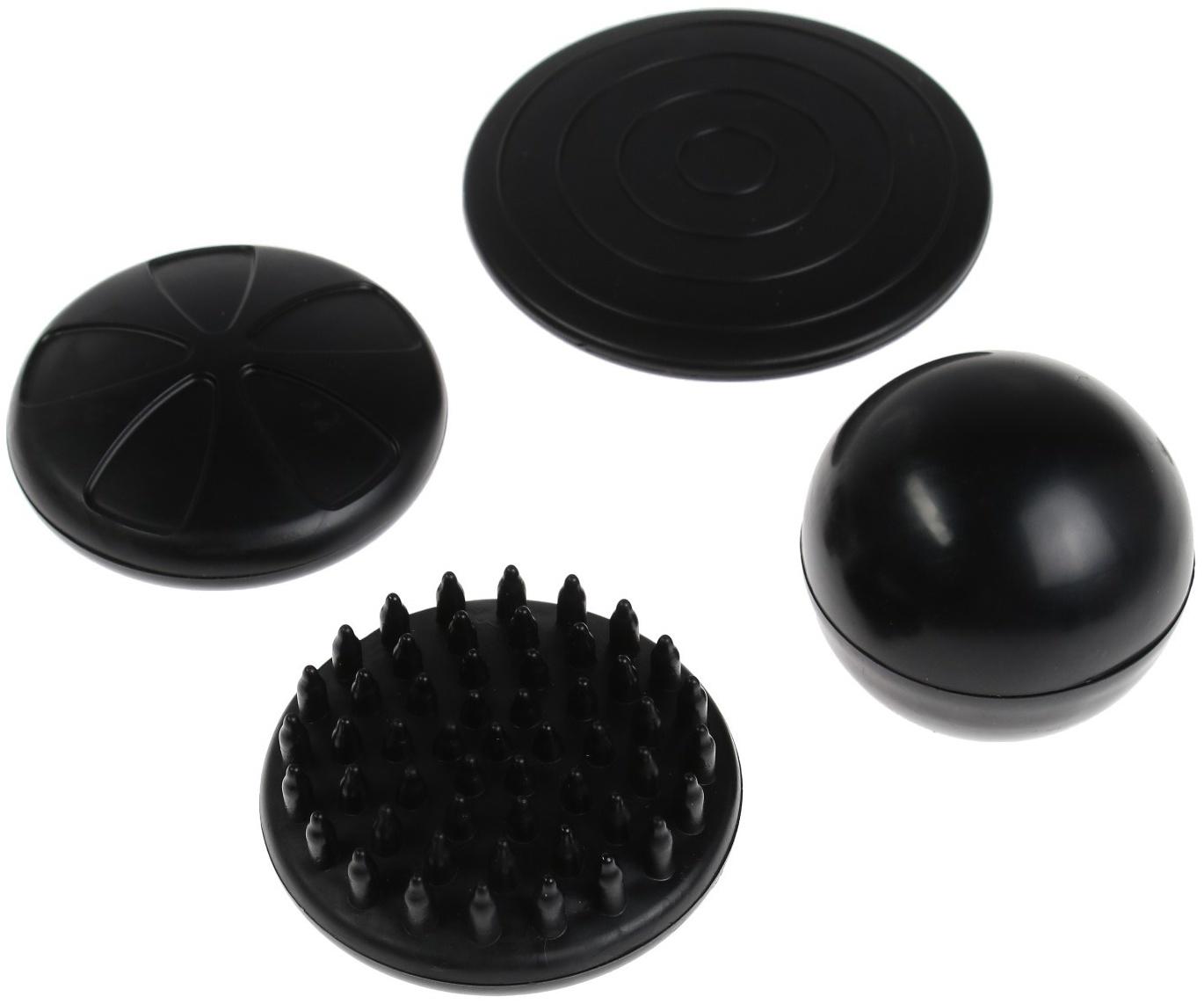 Массажёр для тела Windigo LEM-11, перкуссионный, 25 Вт, 12 насадок, 5 режимов, черный