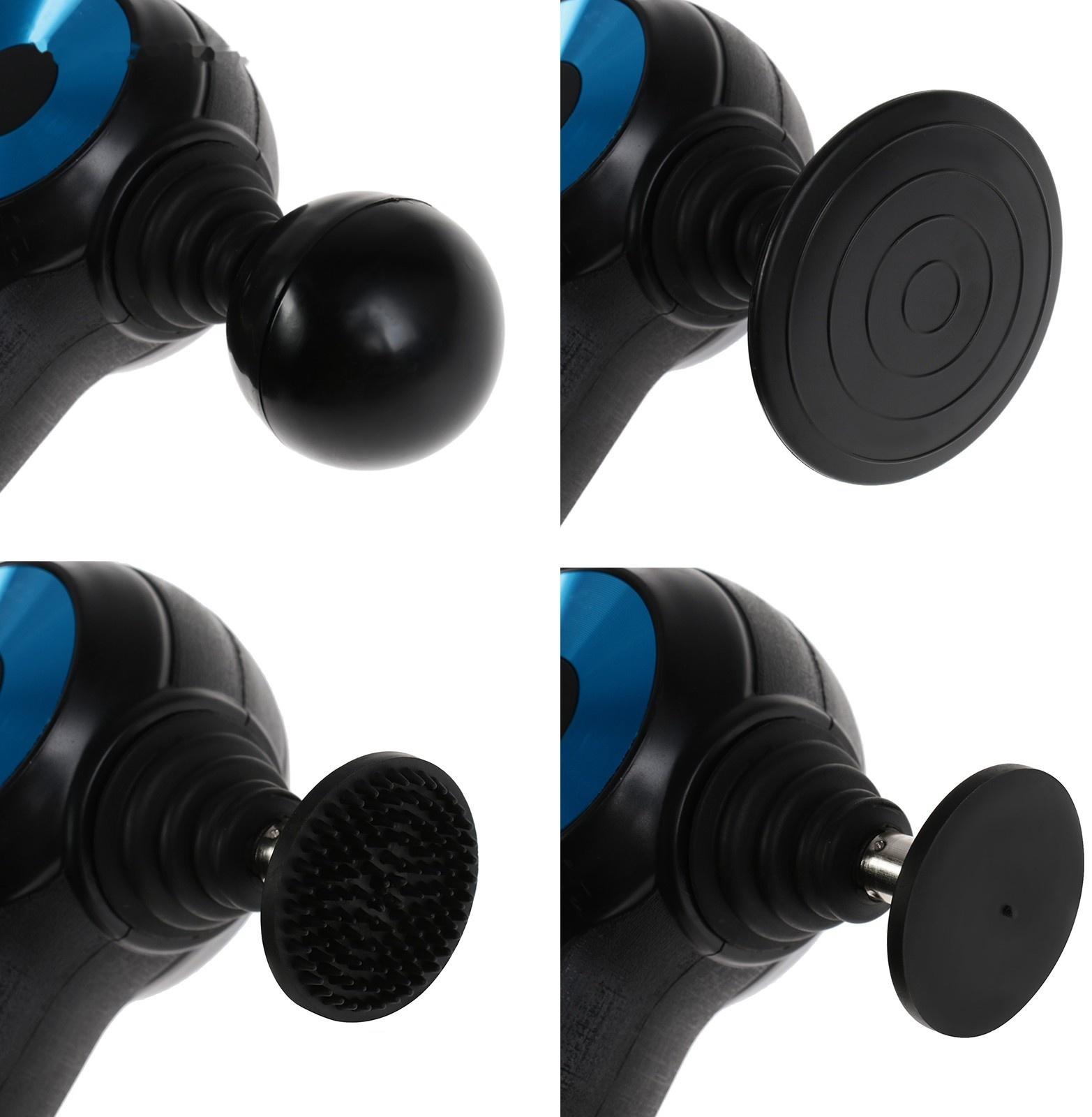 Массажёр для тела Windigo LEM-11, перкуссионный, 25 Вт, 12 насадок, 5 режимов, черный