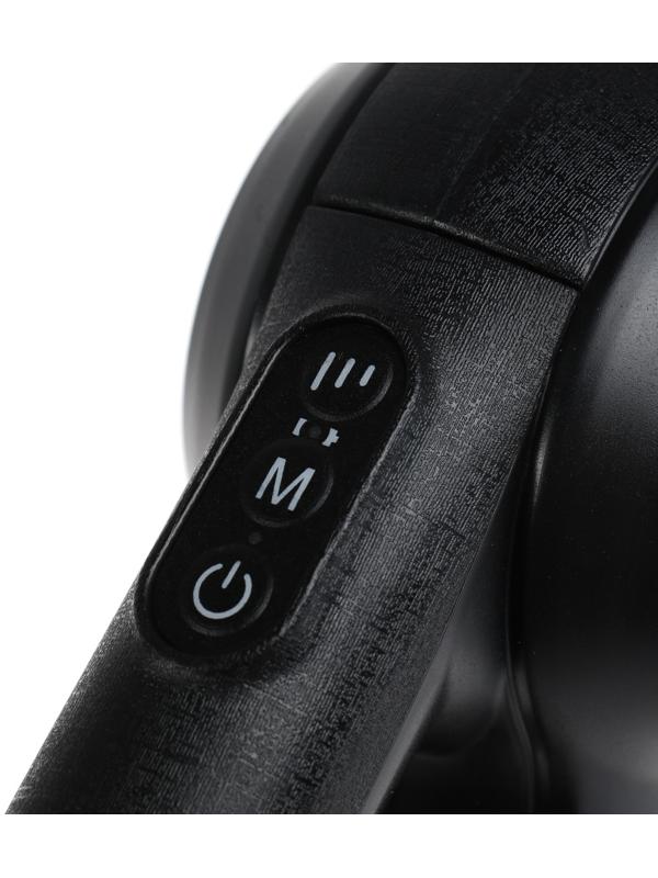 Массажёр для тела Windigo LEM-11, перкуссионный, 25 Вт, 12 насадок, 5 режимов, черный