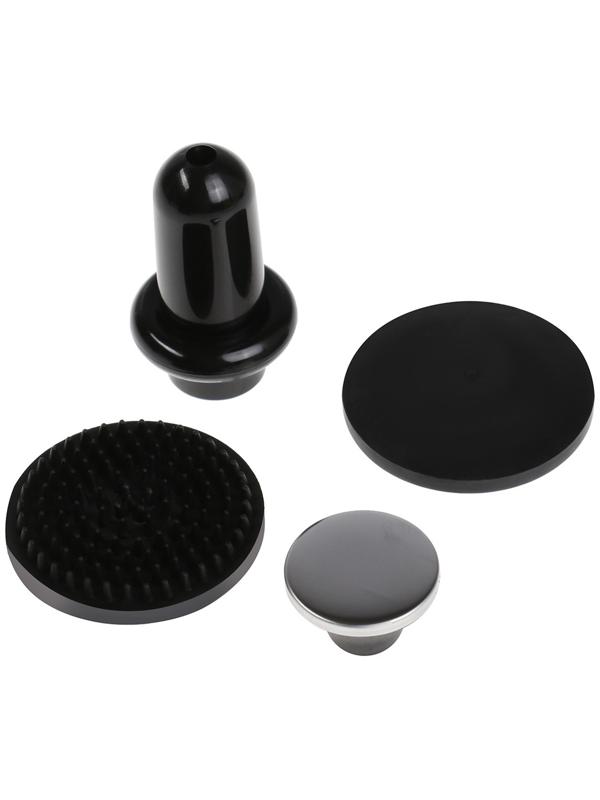 Массажёр для тела Windigo LEM-11, перкуссионный, 25 Вт, 12 насадок, 5 режимов, черный