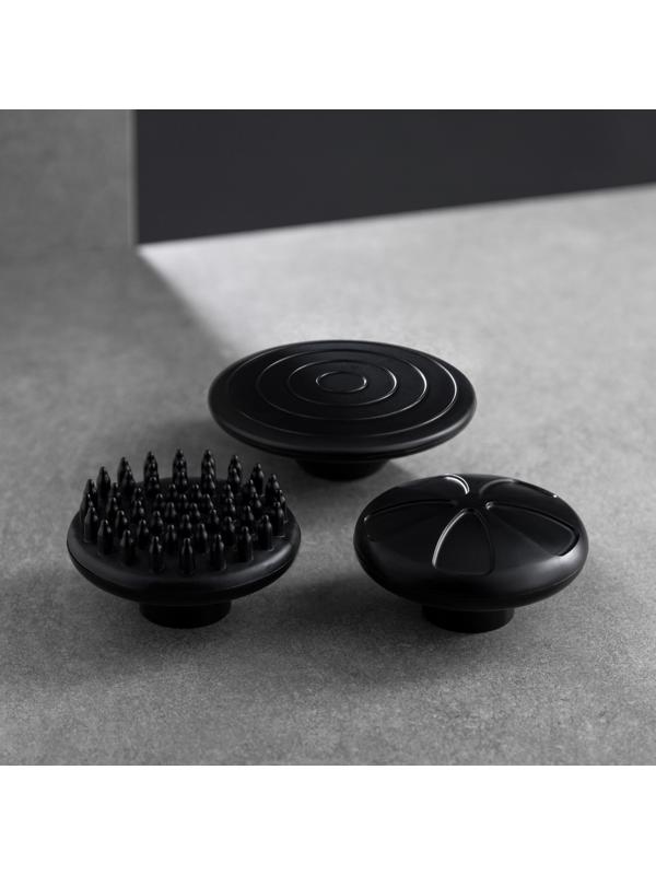 Массажёр для тела Windigo LEM-11, перкуссионный, 25 Вт, 12 насадок, 5 режимов, черный