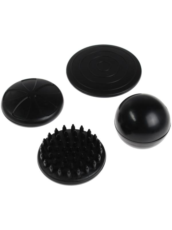 Массажёр для тела Windigo LEM-11, перкуссионный, 25 Вт, 12 насадок, 5 режимов, черный