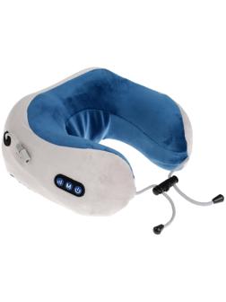 Массажная подушка Luazon LEM-06, 3.7 Вт, 2 вида массажа, ИК- подогрев, АКБ, синий