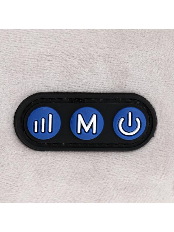 Массажная подушка Luazon LEM-06, 3.7 Вт, 2 вида массажа, ИК- подогрев, АКБ, синий