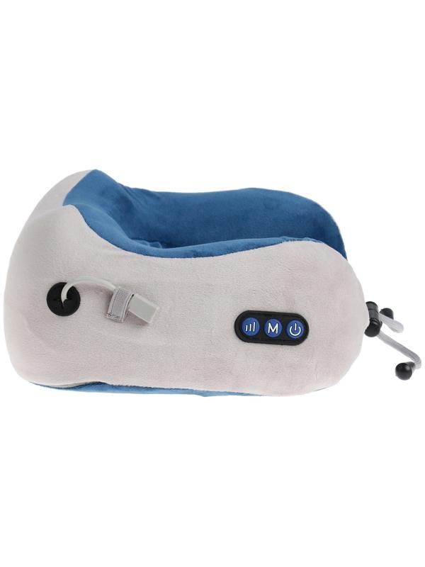 Массажная подушка Luazon LEM-06, 3.7 Вт, 2 вида массажа, ИК- подогрев, АКБ, синий