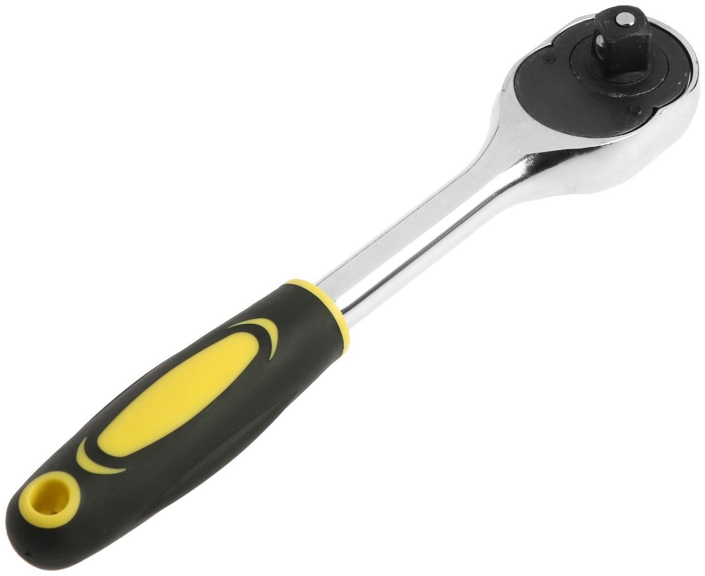 Вороток с трещоткой ТУНДРА, CrV, квадрат 1/2