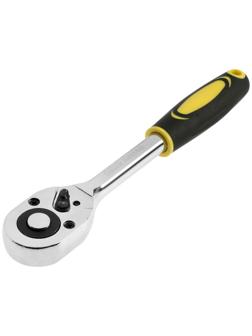 Вороток с трещоткой ТУНДРА, CrV, квадрат 1/2