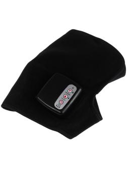 Массажёр для ног Luazon LEM-24 , бандаж на колено, нагрев до 65°С, черный