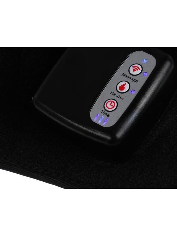 Массажёр для ног Luazon LEM-24 , бандаж на колено, нагрев до 65°С, черный