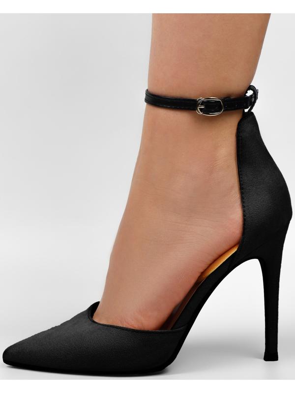 Ремешки для обуви, искусственная кожа, 30 см, 8 мм, 2 шт, цвет чёрный