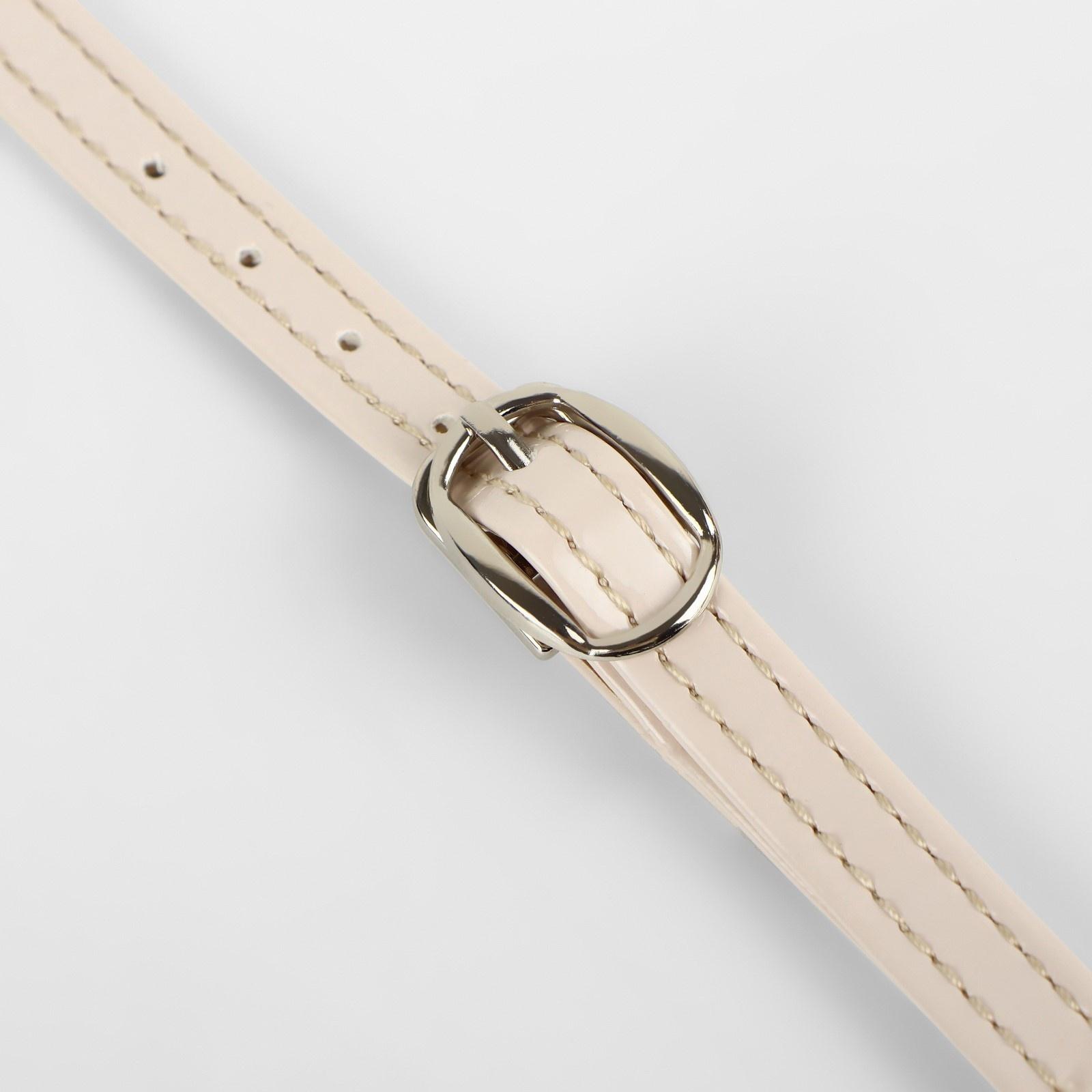 Ремешки для обуви, искусственная кожа, 30 см, 8 мм, 2 шт, цвет бежевый