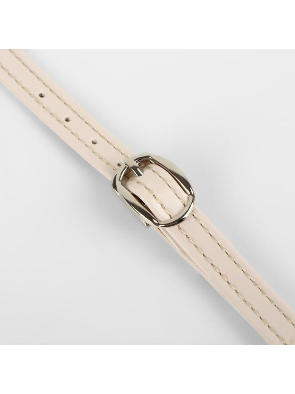 Ремешки для обуви, искусственная кожа, 30 см, 8 мм, 2 шт, цвет бежевый