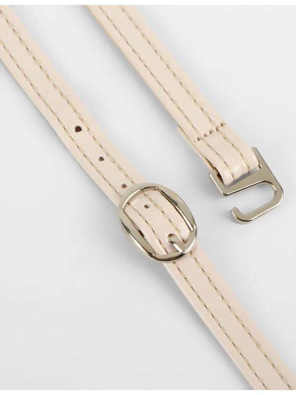 Ремешки для обуви, искусственная кожа, 30 см, 8 мм, 2 шт, цвет бежевый