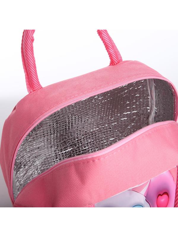 Термосумка на молнии, 5.6 л, цвет розовый