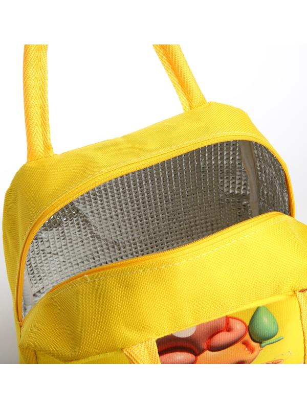 Термосумка на молнии, 5.6 л, цвет жёлтый