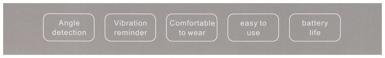 Корректор осанки LEM-27, электрический, миостимулятор, голубой