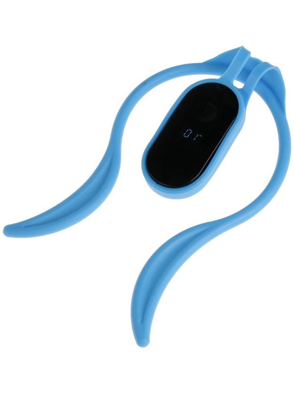 Корректор осанки LEM-27, электрический, миостимулятор, голубой