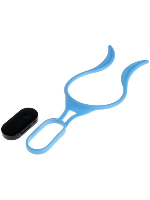 Корректор осанки LEM-27, электрический, миостимулятор, голубой