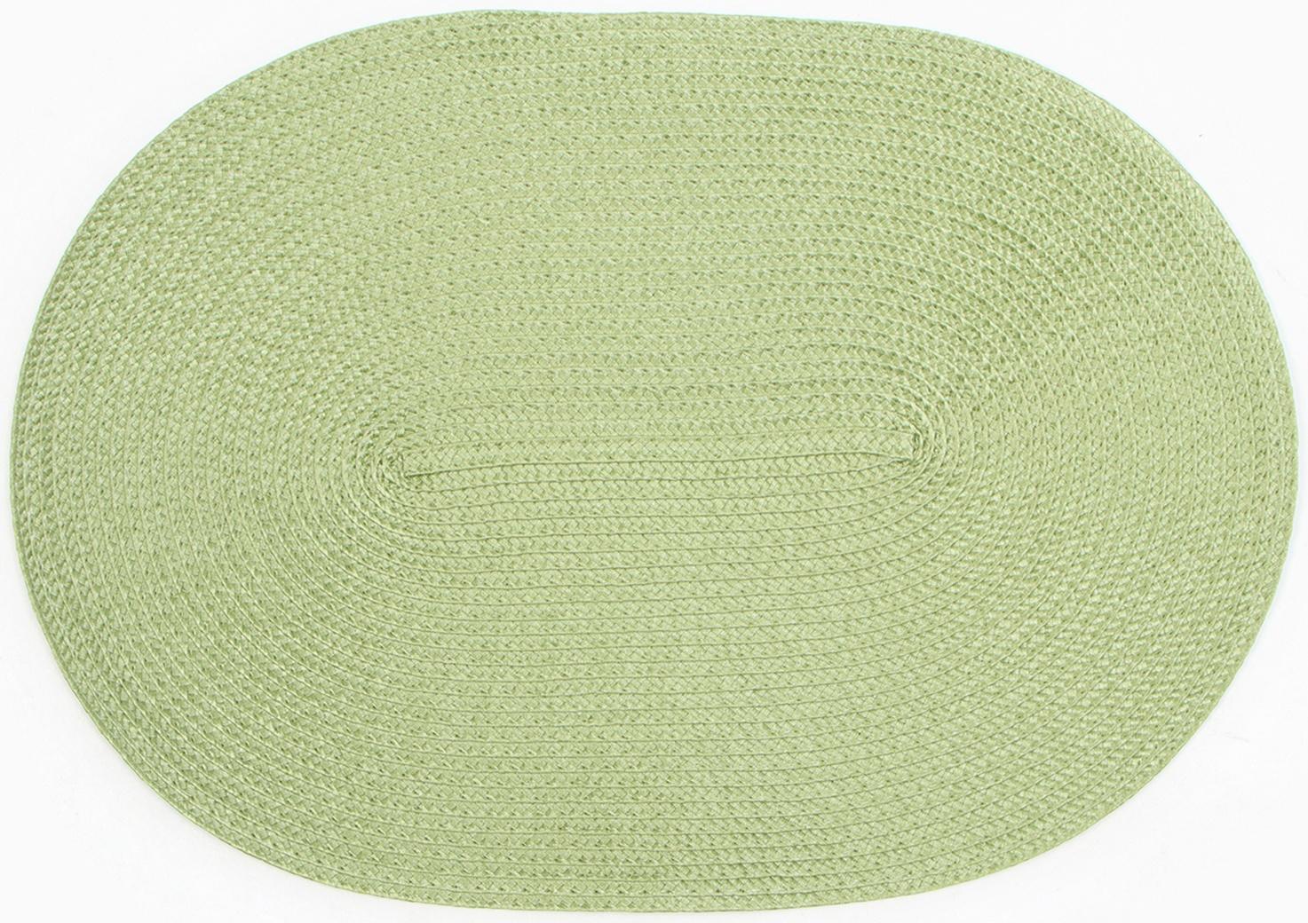Салфетка сервировочная  «Овал», цв.св-зеленый, 45*30 см