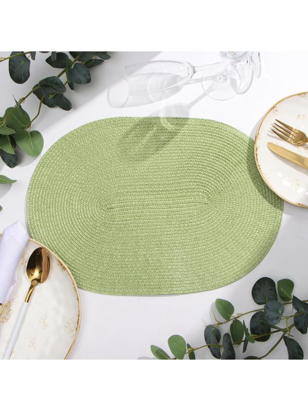 Салфетка сервировочная  «Овал», цв.св-зеленый, 45*30 см