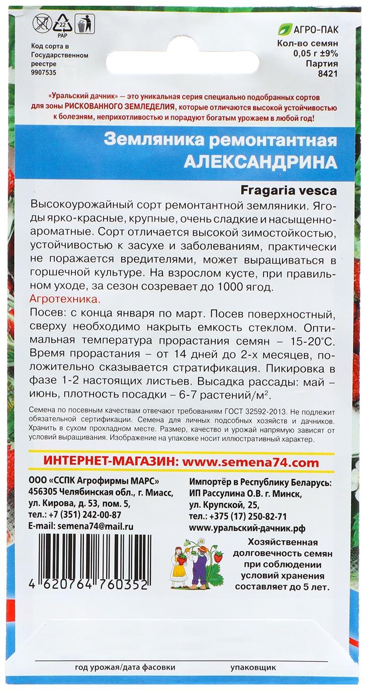 Семена Земляника 