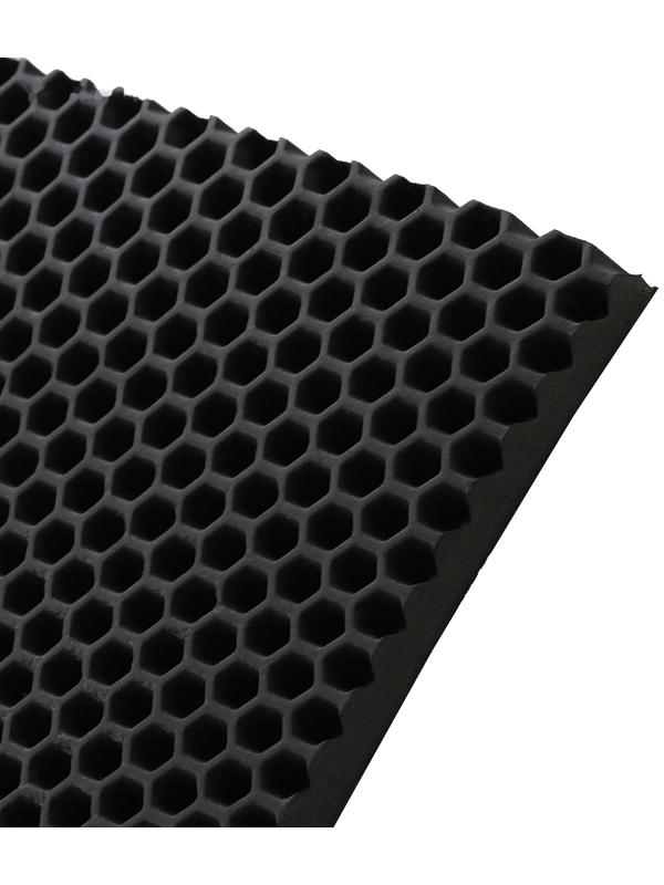 Коврик eva универсальный Grand Caratt, Соты 140 х 66 см, черный