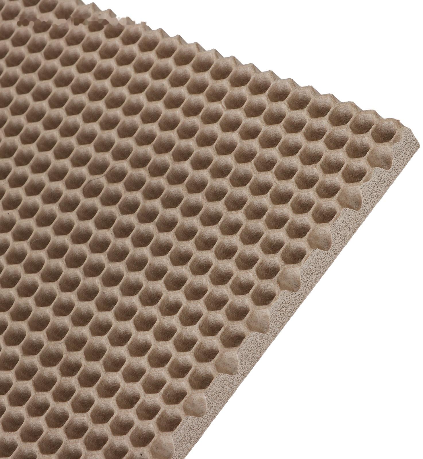 Коврик eva универсальный Grand Caratt, Соты 140 х 66 см, бежевый