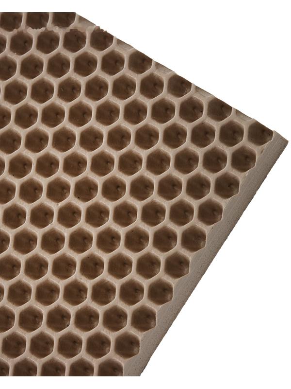 Коврик eva универсальный Grand Caratt, Соты 100 х 70 см, бежевый