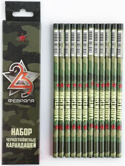 Карандаш чернографитный без ластика «Защитник»