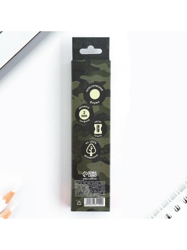 Карандаш чернографитный без ластика «Защитник»