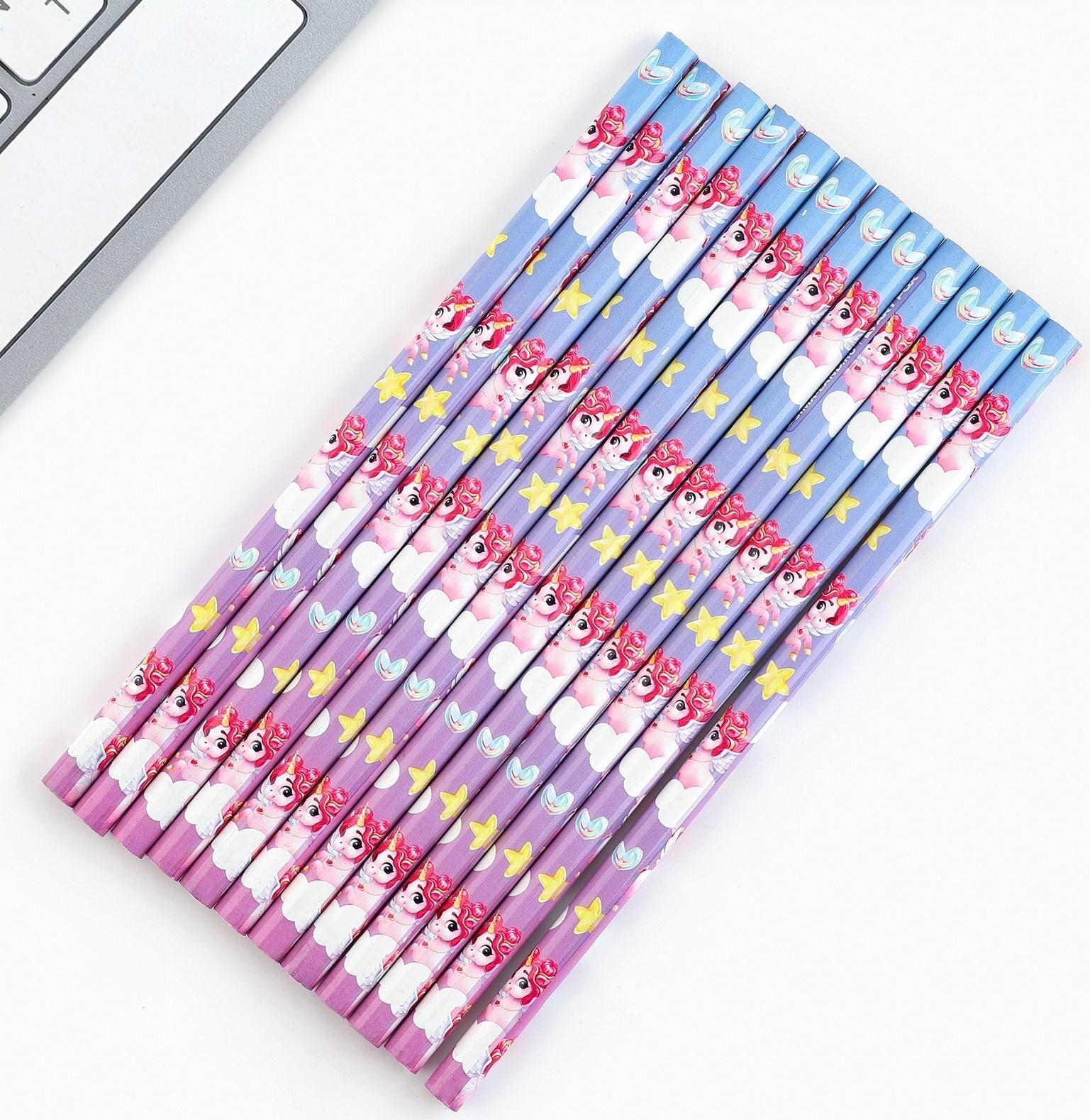 Карандаш чернографитный без ластика «Самой яркой»