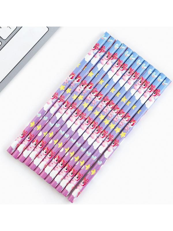 Карандаш чернографитный без ластика «Самой яркой»