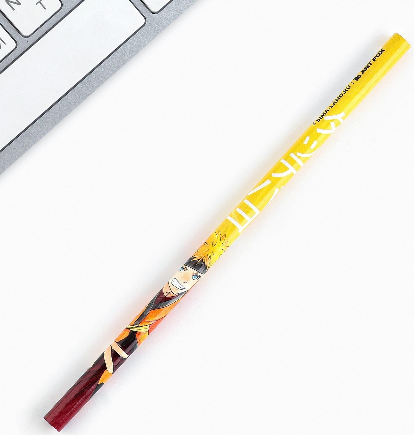 Карандаш чернографитный без ластика «Мальчик Аниме»