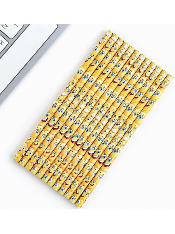 Карандаш чернографитный без ластика «Улыбочку»