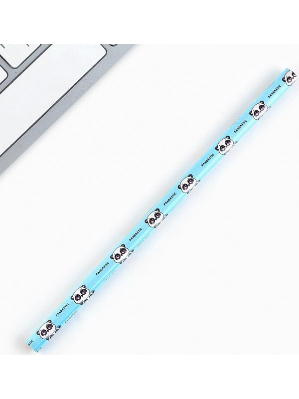 Карандаш чернографитный без ластика «Будь как панда»