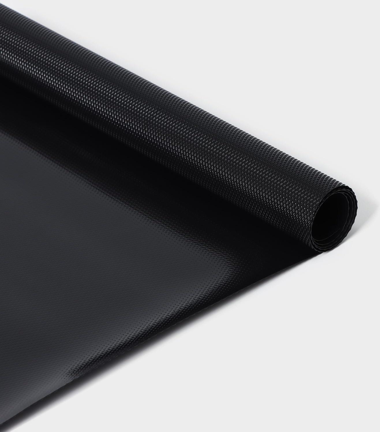 Коврик противоскользящий LaDо́m Elegiam, 30×90 см, цвет чёрный