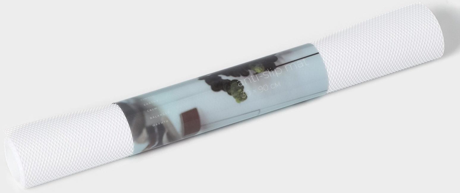 Коврик противоскользящий LaDо́m Elegiam, 30×90 см, цвет белый