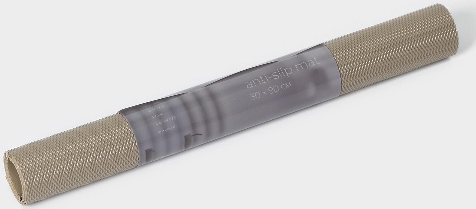 Коврик противоскользящий LaDо́m Elegiam, 30×90 см, цвет бежевый