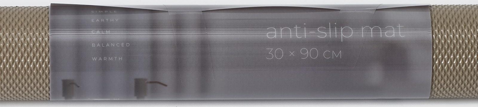 Коврик противоскользящий LaDо́m Elegiam, 30×90 см, цвет бежевый