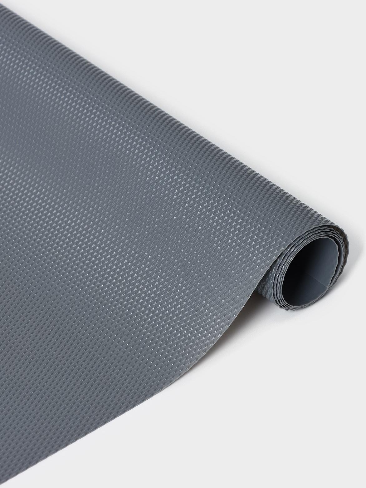 Коврик противоскользящий LaDо́m Elegiam, 30×90 см, цвет серый