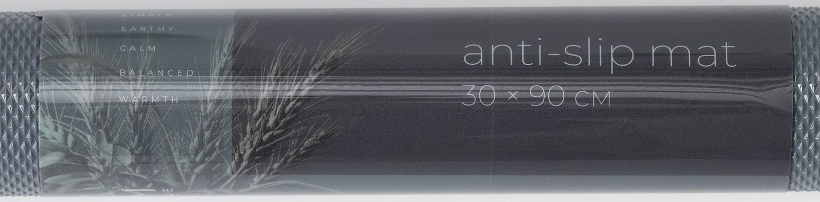 Коврик противоскользящий LaDо́m Elegiam, 30×90 см, цвет серый