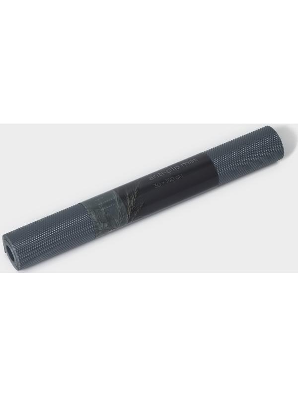 Коврик противоскользящий LaDо́m Elegiam, 30×150 см, цвет серый